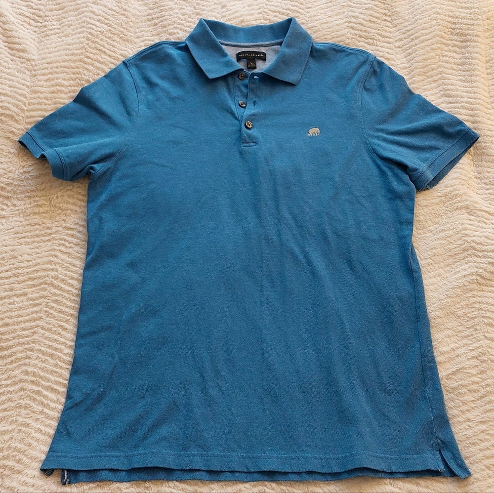 Banana Republic 3 Button Polo Shirt Blue